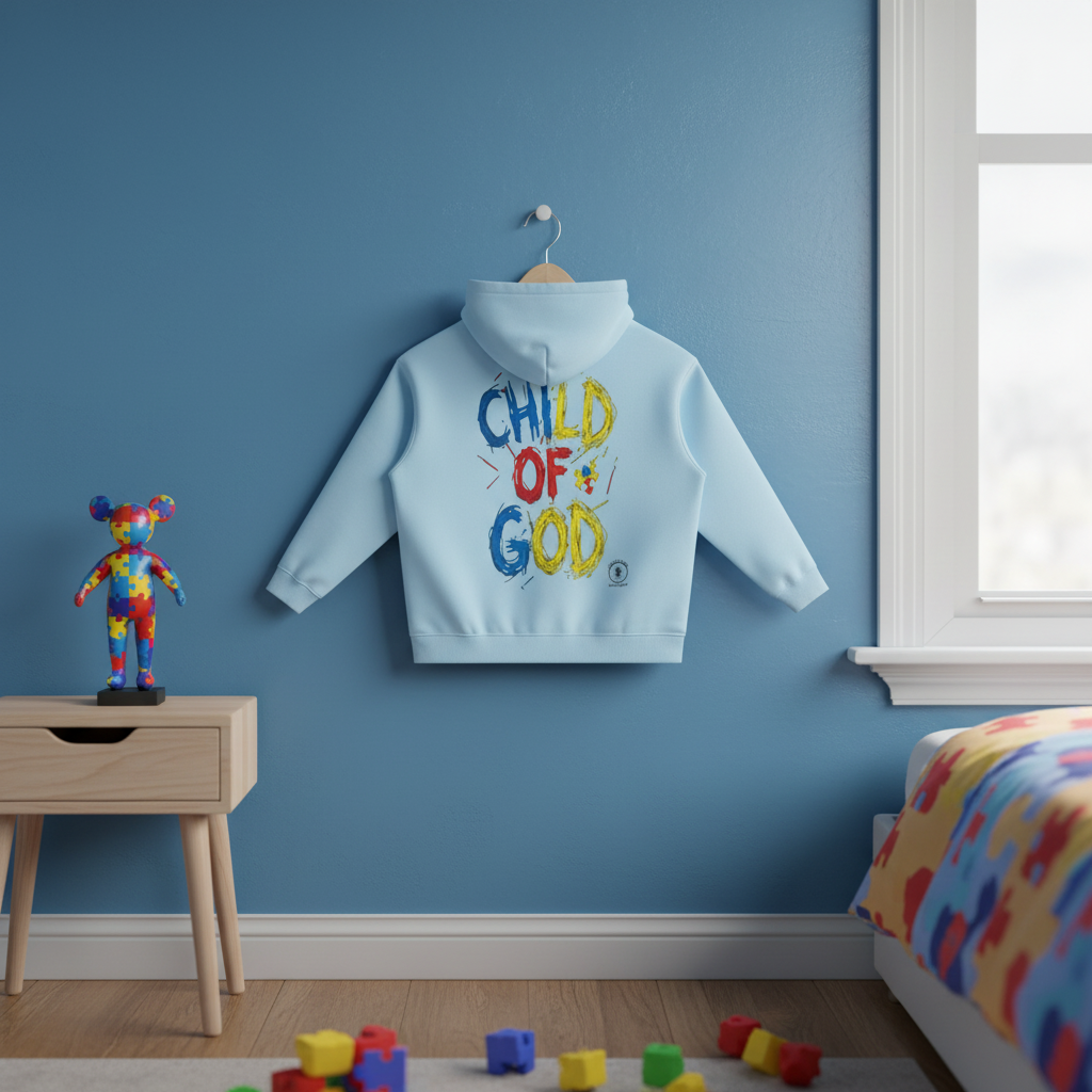 Child of God Autism Awareness Hoodie ( 10% of every hoodie sold goes to an Autism awareness charity )
